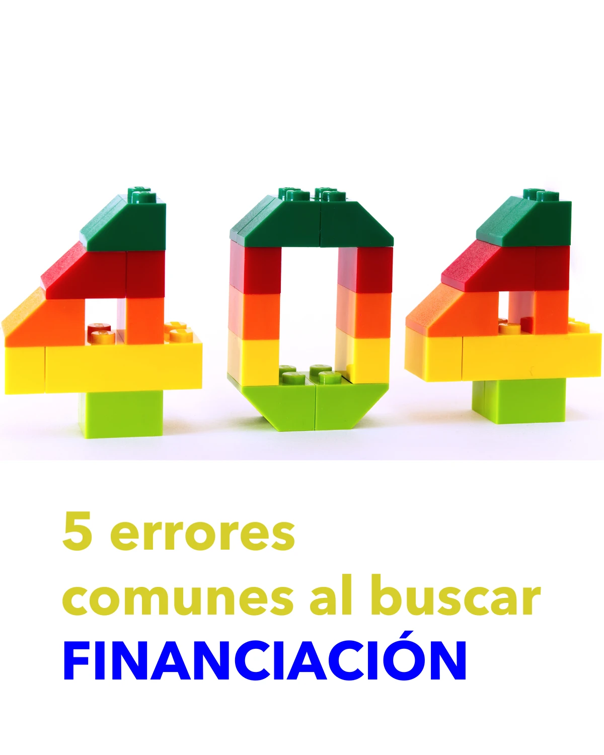 error 404 construido con legos